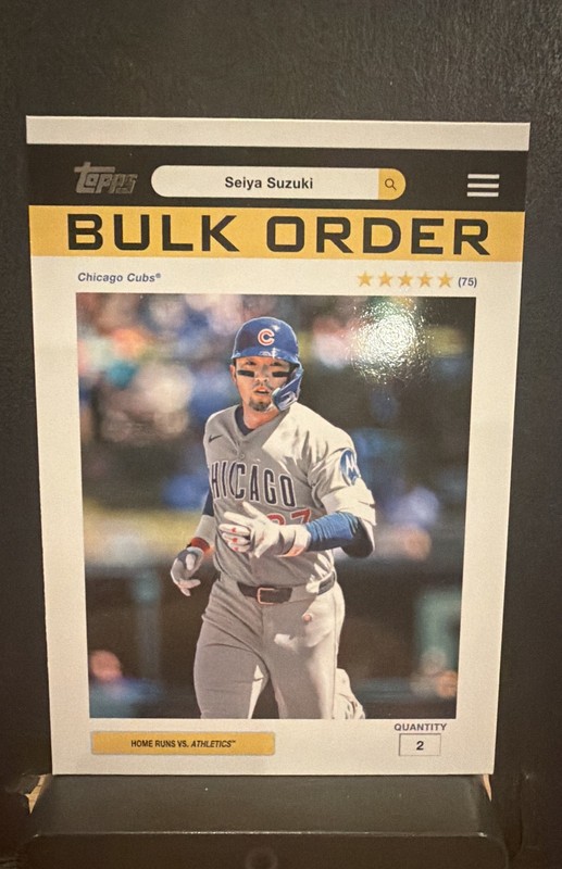 2026 Topps Seiya Suzuki Bulk Order