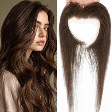 Men Hairpiece Toupee Frontal Natural Hairline Real Remy Human Hair One Piece PU
