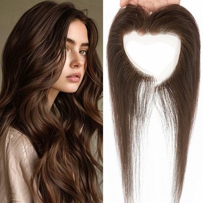 Men Hairpiece Toupee Frontal Natural Hairline Real Remy Human Hair One Piece PU