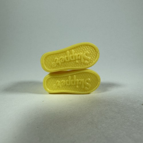 Mattel Barbie Skipper Shoes Yellow High Top Sneakers Gym Tennis Shoes Laces - Picture 7 of 7