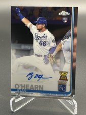 2019 Topps Chrome Ryan O'Hearn RA-ROH RC On Card Rookie Auto Orioles Royals. rookie card picture