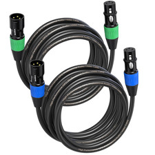 XLR Cables 100Ft, Microphone Cables Male to Female, Balanced XLR Speaker Cable 3