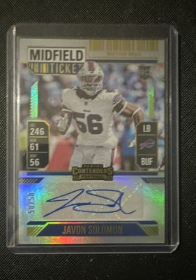 2024 Panini Contenders - Rookie Ticket Javon Solomon #211 Midfield Ticket /50...