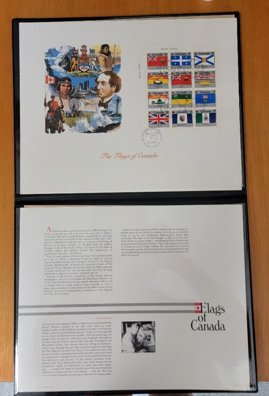 CANADA 1979  FLAGS OF THE PROVINCES FLEETWOOD FOLIO FDC