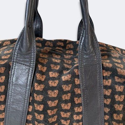 Bottega Veneta Vintage Suede Boston Bag Made in italy | eBay