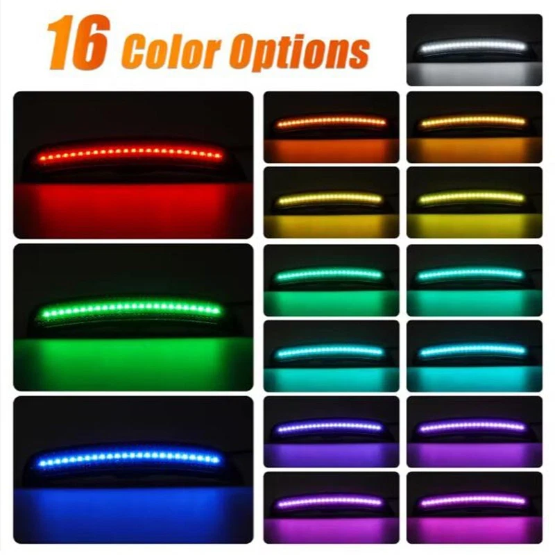 4 светодиодных габаритных фонаря на передний и задний бампер для Chrysler 300 2015-2023 годов выпуска - Изображение 2 из 4