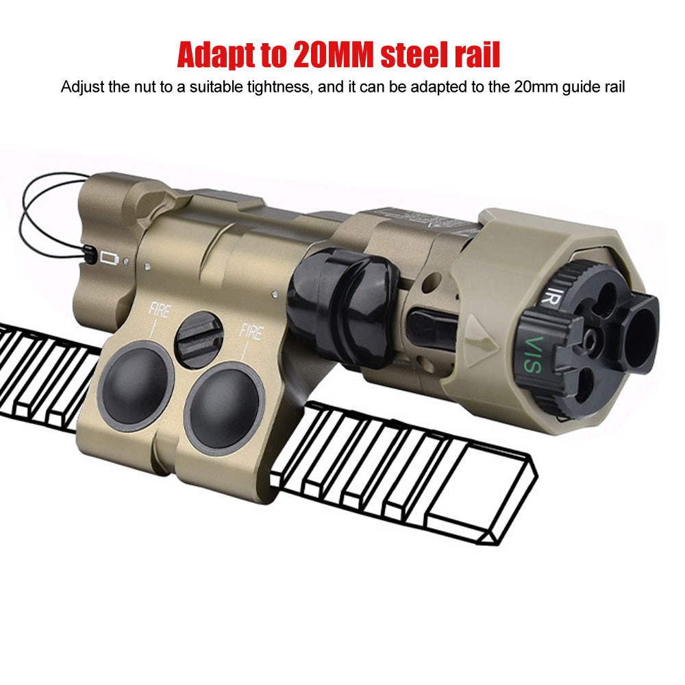 MAWL C1 CNC Whtie LED Light Green Laser Sight IR Night Vision Module 20mm Rail