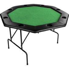 GAMES PLANET  Pokertisch 122x122x76cm, grün