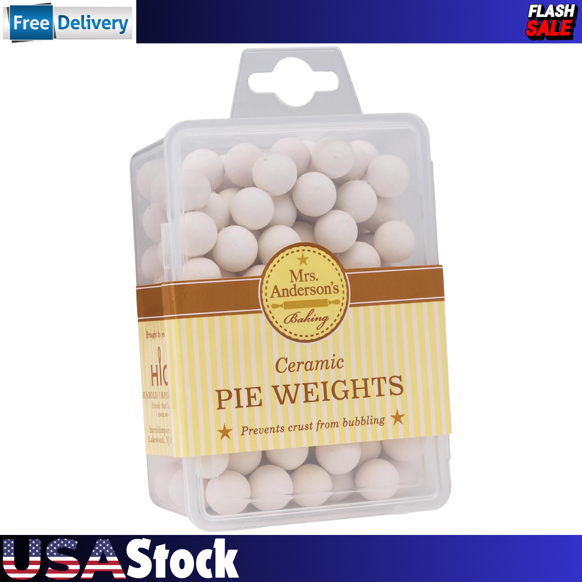 Mrs. Anderson's Baking Ceramic Pie Crust Weights, Natural Ceramic Stoneware