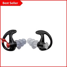 Medium EP4 Sonic Ear Defenders in Black - Durable & Lightweight Noise Blockers