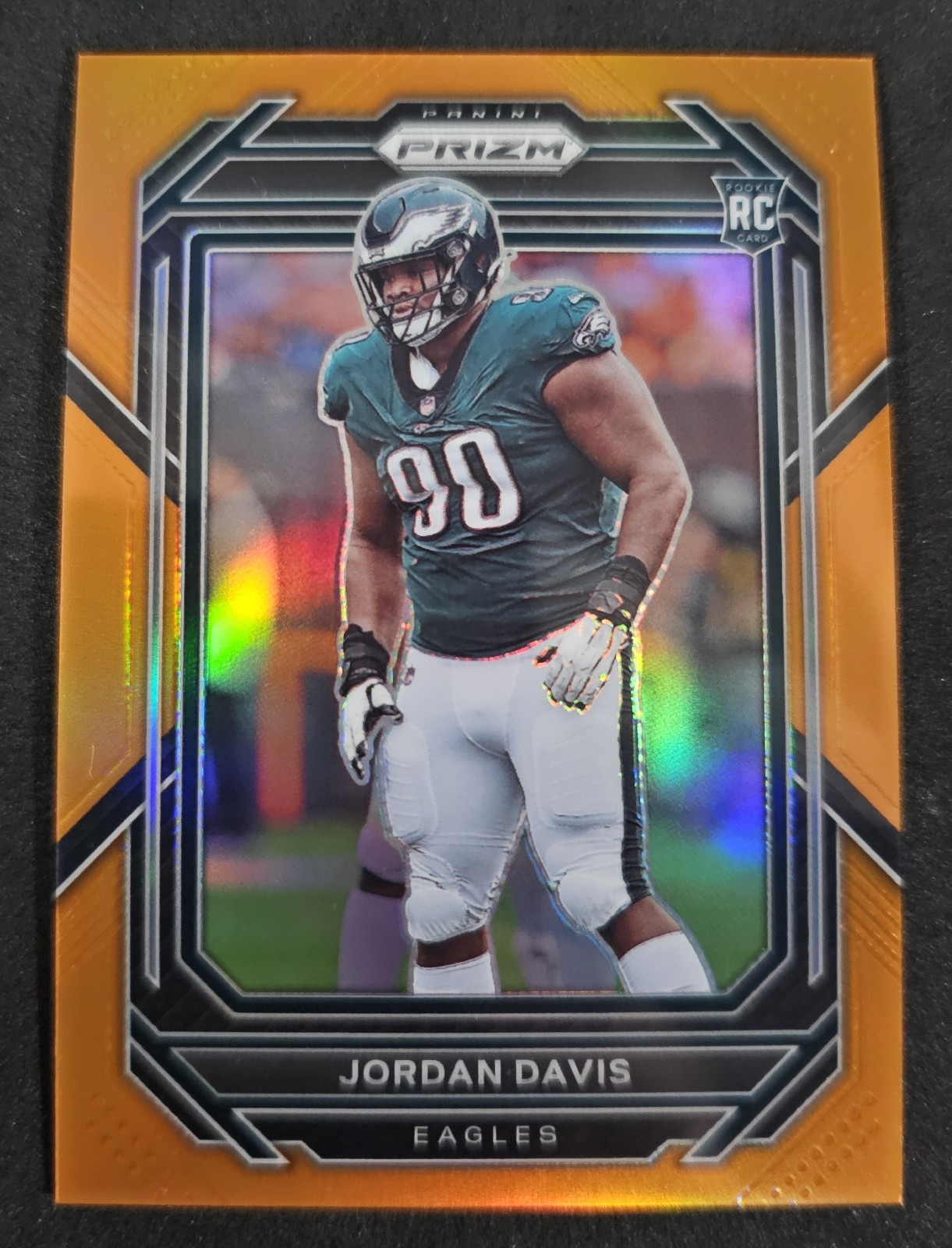 Jordan Davis 2022 Prizm - #371 Orange Prizm /249! Eagles! E2