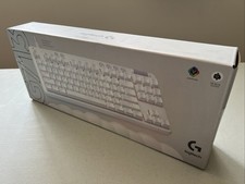 Logitech G TKL wired Mechanical Gaming Keyboard White Mist GX Blue In Hand! 4