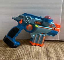 NERF Phoenix LTX Lazer Tag Gun Blue Tested and Working