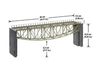 Noch 67027 Fischbauch-BrüCke Mit BrüCkenköPfen Laser-Cut Spur H0