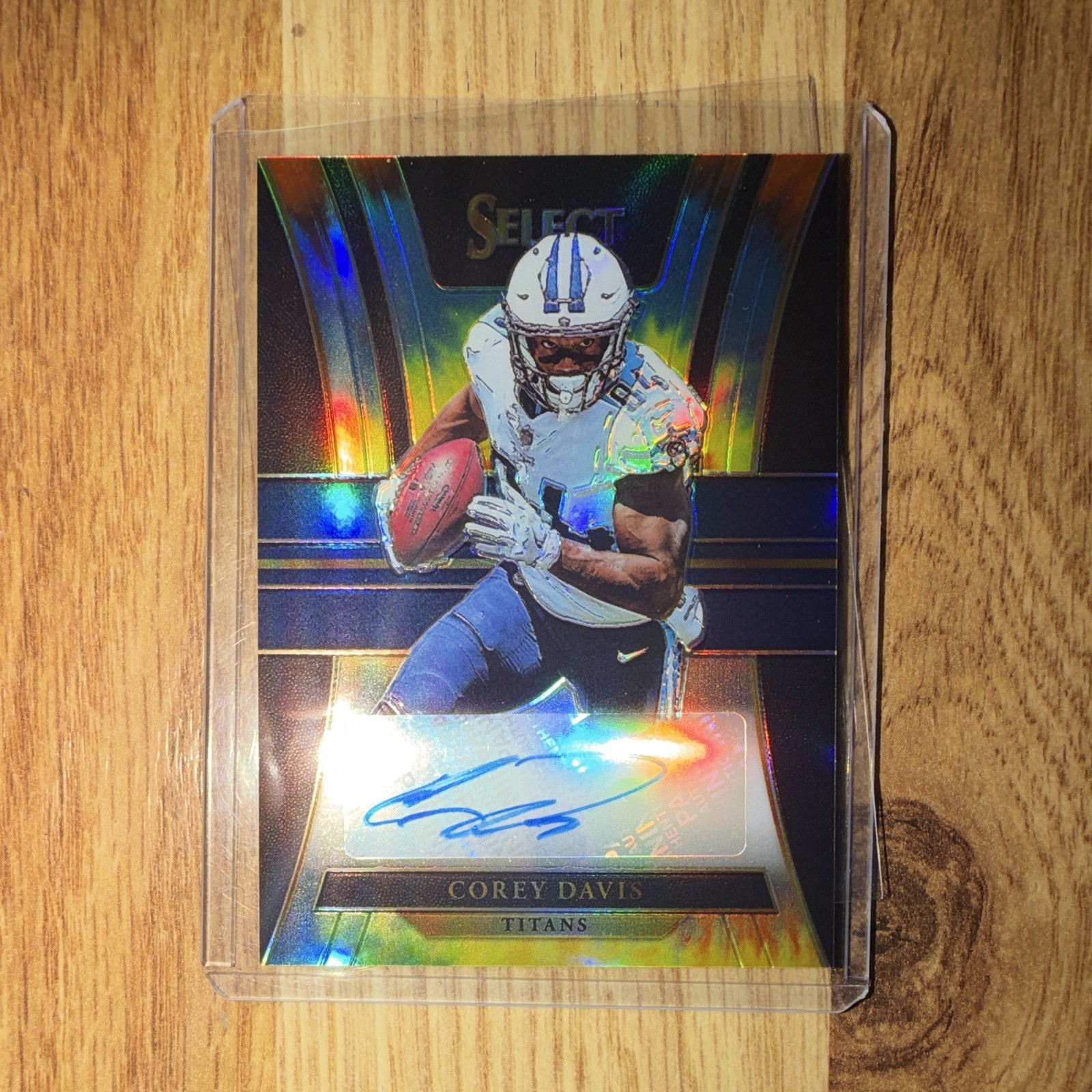Corey Davis Panini Select Rookie Signatures Prizm #RSCD Tie Dye
