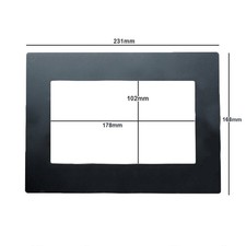 Radio 2 Din Cornice Audio Lettore DVD Organizzare Cruscotto Stereo 178x102mm