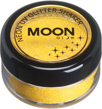 - Blacklight Neon UV Glitter Shaker 5G / 0.18Oz Yellow Glows Brightly under B
