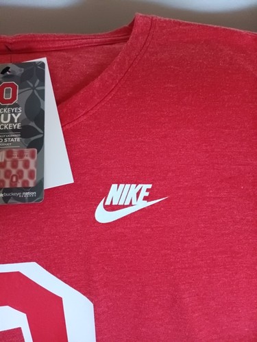 T-SHIRT NIKE OHIO STATE BUCKEYES FOOTBALL NIKE ROSSA NUOVA CON ETICHETTE DONNA TAGLIA XL,,LOOK - Foto 6 di 9