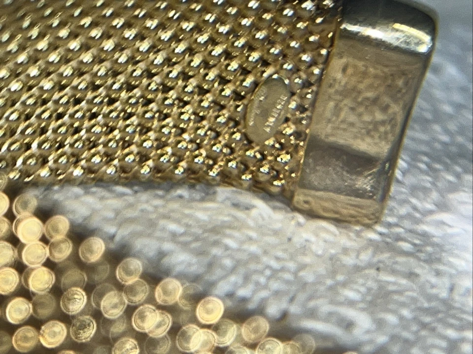 925- Dyadema - Chapado en oro sobre 925- Hecho en Italia Malla Brazalete Diamantes Circonita Foto 2 de 4