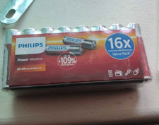 Philips Value Pack AA Batteries - Batteries in Pack of 16 Pieces 0.34 per battery