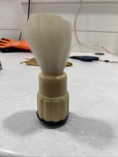 Vintage Men's Shaving Barber Brush Used Made Rite 100N Cream Black Handle