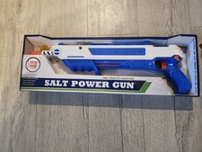 Salt Gun UK STOCK Fly Killer BLASTER Blue and white birthday gift idea
