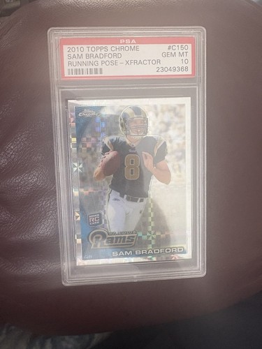 Sam Bradford [Running Pose Xfractor] #C150 2010 Topps Chrome card
