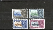 King George v 1935 Silver Jubilee fine used stamps set Seychelles