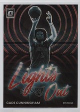 2022-23 Panini Donruss Optic Lights Out Red Wave Prizm Cade Cunningham #11 0r5l