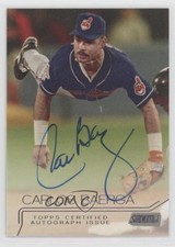 2015 Topps Stadium Club Auto Carlos Baerga #SCA-CB Auto 0c3