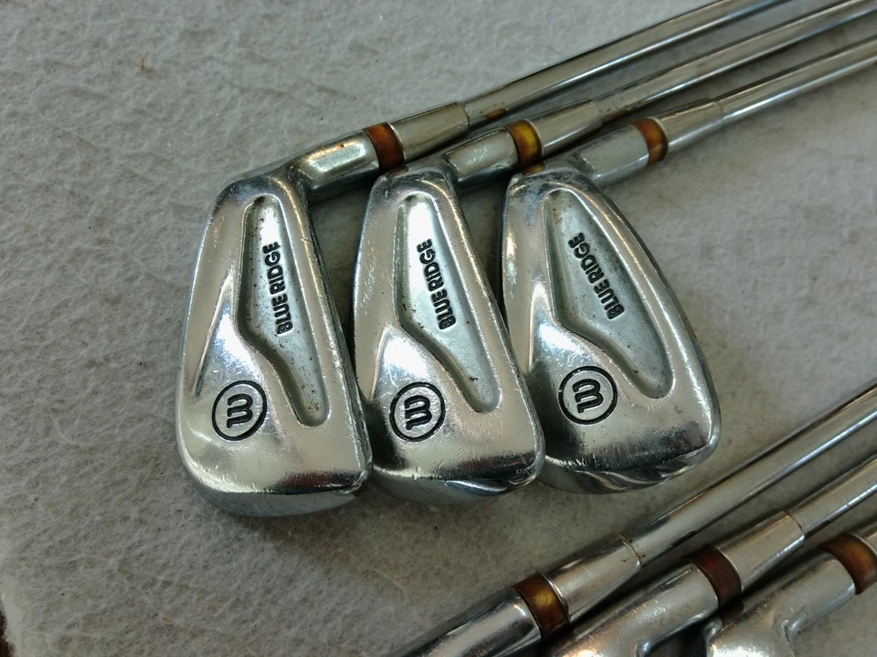 VINTAGE WILSON SAM SNEAD BLUE RIDGE 3-8 IRON SET WILSON REGULAR STEEL MENS RH - Image 3 of 4