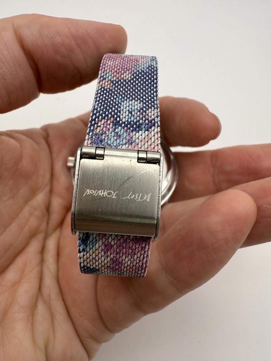 Betsey Johnson Analog Watch with Floral Mesh Band | eBay display picture 2