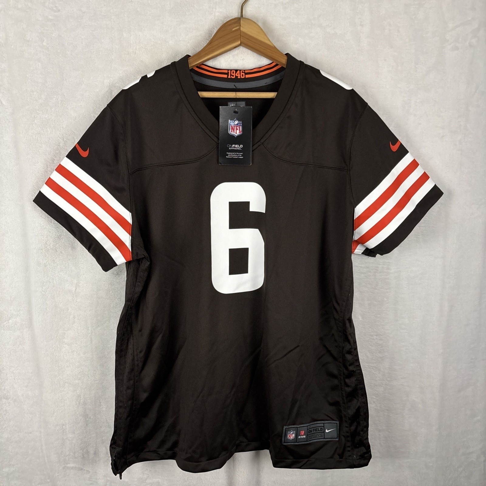 Nike On Field Baker Mayfield Cleveland Browns Women's Jersey Size 2XL NWT