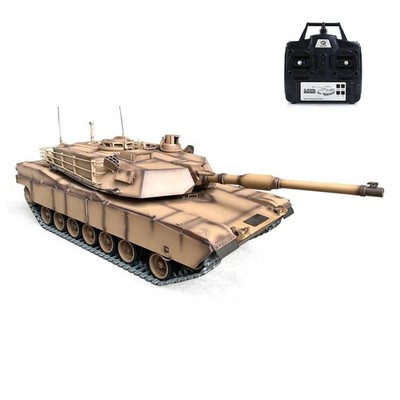 1239MM Henglong 1/8 Full Metal RC Tank 3918 USA M1A2 Abrams RTR 360°Turret Smoke