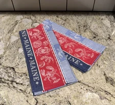 Kay Dee Designs MAINE Kitchen Tea Towel - set of 2 Cotton / Linen Towels