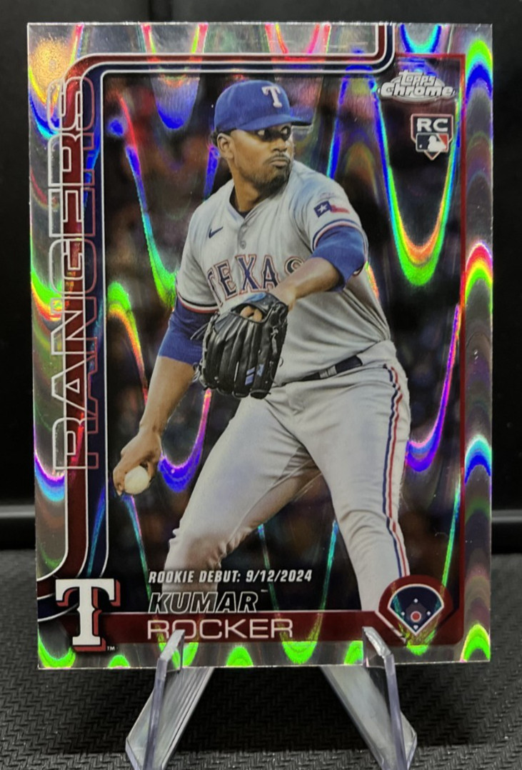 2025 Topps Chrome - Kumar Rocker #73 RayWave Refractor Rookie Debut - #USC160