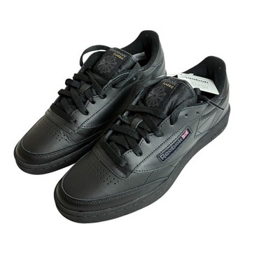 Reebok Classic Club C 85 Black Charcoal Mens Casual Shoes Size 8