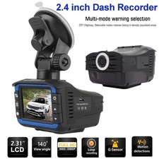 Radar Laser Police Detector 2 In 1 Anti Speed Car Recorder Dash Camera Night US