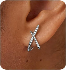 Gold Earrings for Women Trendy,14K Gold Stud Earrings Dainty Earrings Simple Min