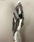 BURBERRY Check Scarf Wrap with Fringe NWT NEW - MODAL/WOOL — photo 6