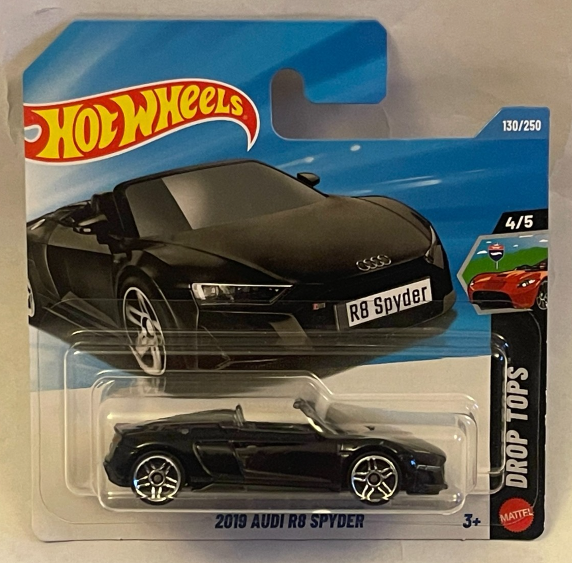 2019 Audi R8 Spyder 1:64 Black by Hotwheels (2025)