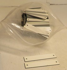 25 ea BLANK Engraving Name Plate Plastic Labels Office Door Desk Plaques 3.5x.75