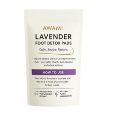 Awami Levender Premium Detox Foot Pads Deep Cleansing Foot Patches 10 Patches