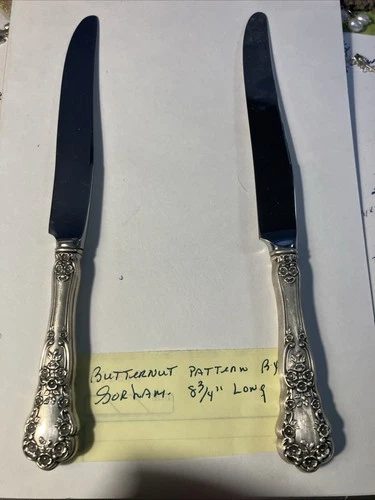 Sterling Silver  Knives 2 Pieces Butternut Pattern By Gorham