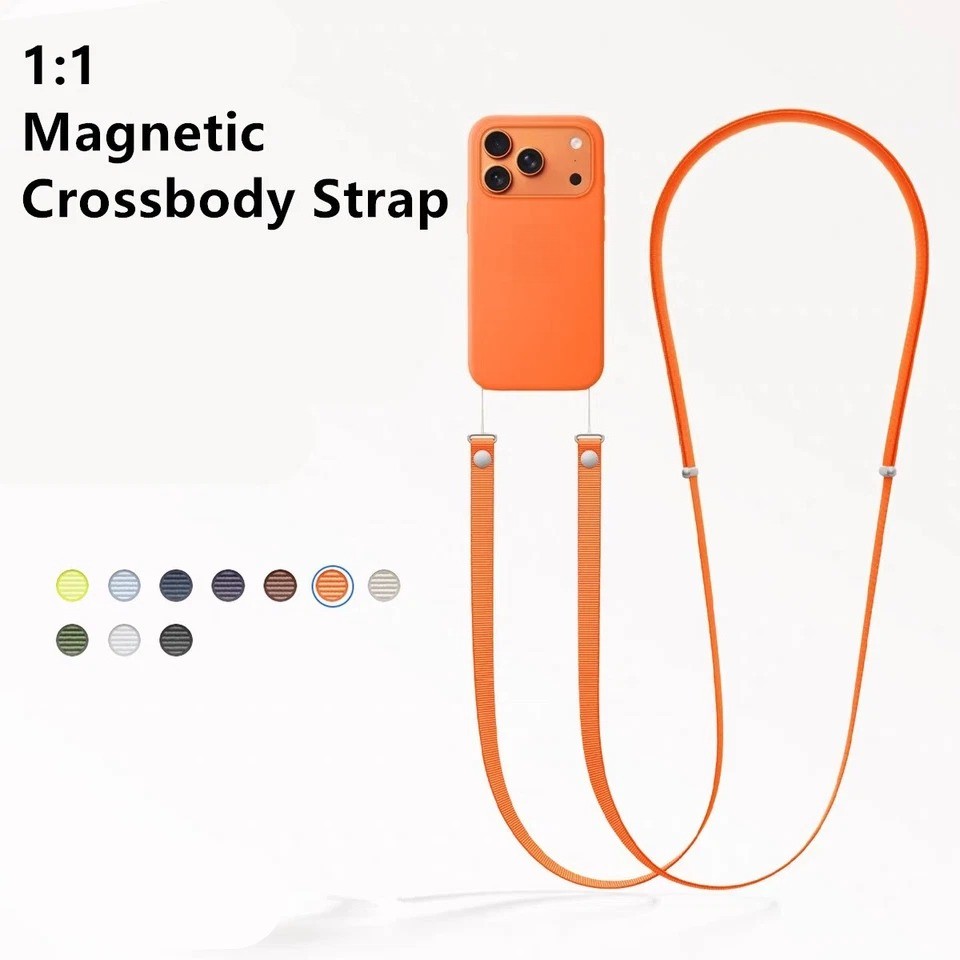 Magnetic Crossbody Shoulder Webbing Strap For iPhone 17 Series