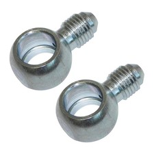 -3an Male To 10mm Or 38 Banjo Fitting Stainless Braided Brake Hose Fitting 2pc