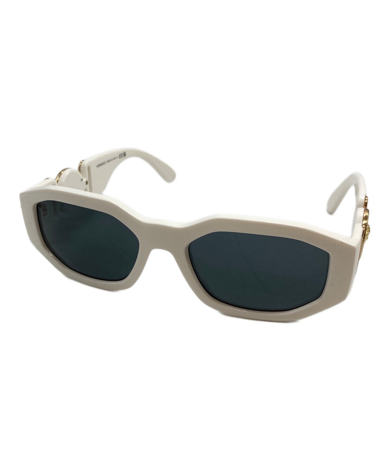 VERSACE Medusa Biggie Sunglasses 53-18-140 White Used - Minor Scratches, Case... thumbnail 2