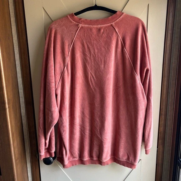 Conjunto Jogger Aerie Real Obsessed Velour Talla XS Color Salmón Foto 2 de 4