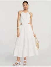 J Crew Harbour Side Cutout Midi Dress