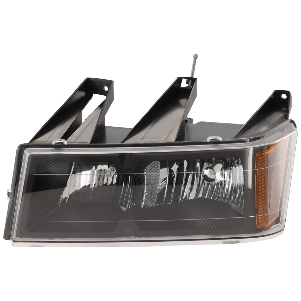 CAPA for 2004-2012 Colorado Front Left Headlight Amber, Black, Clear Plastic C Foto 4 de 4